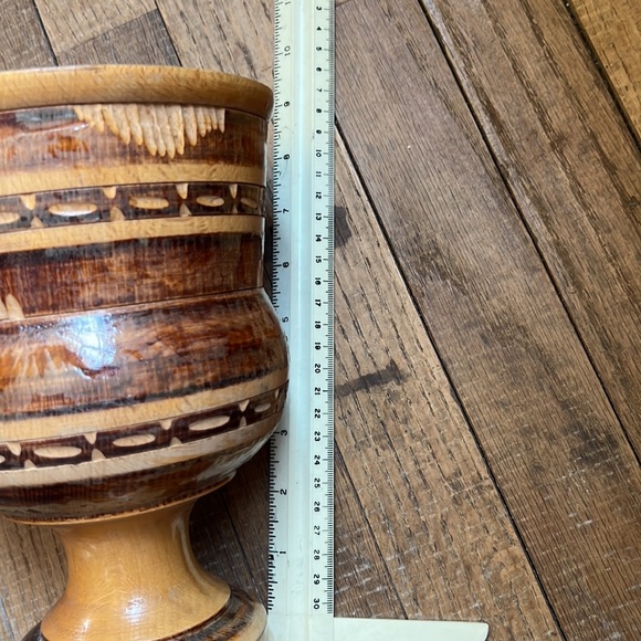 Wooden chalice large goblet vase - Picture 12 of 16